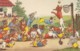 Artist Image DogsDressed As People Play Sports Basketball Game C1950s/60s Vintage German Postcard - Other & Unclassified