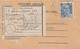 RARE Yvert 718A Gandon Sur Avis De Paiement Mandat 11/3/1947 Cachet Et Griffe CUIRASSE LORRAINE - Seepost