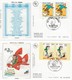 France FDC 2000 2003 - Fête Du Timbre Paire Carnet  Tintin Lagaffe Boule & Bill Lucky Luke - 2000-2009