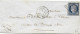 1851 - CERES - GRILLE + BUREAU De QUARTIER E De PARIS Sur ENVELOPPE => BRENOD - IND 14 - 1849-1850 Cérès