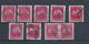 Assortiment Van 9 Perfins Type Zuidpool - 1934-51