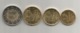 Andorra Euro Coins. (4),  2 Euro +  50 Cents + 20 Cents + 10 Cents,   Perfect, Brand New, Year 2017 - Andorra