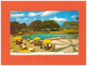 1978 ST. LUCIA HALCYON DAYS HOTEL AIR MAIL POSTCARD WITH 2 BIRD STAMPS TO SWISS - St.Lucia (1979-...)