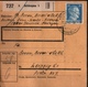 ! 1943 Paketkarte Deutsches Reich, Schkopau Buna Werke Nach Leipzig, Zusammendrucke Hindenburg - Covers & Documents