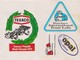 AUTOSPORT-FORMULE1-RALLYE-LOT+-30 STICKERS-AUTOCOLLANTS-ANNEES'70-GOODYEAR-UNIROYAL-CASTROL-YARDLEY-TEXACO-AVON-9 SCANS - Autocollants