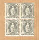 **/*BLOC DE 4 TIMBRES NEUFS AVEC GOMME 1907 C/.S.B.K. Nr:97A. Y&TELLIER Nr:109. MICHEL Nr:91D. PAPIER MELE .**/* - Unused Stamps