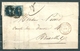 Nr 7 (2x) Op Brief Van Charleroi Naar Bruxelles - 23 Juil 1852 - 1851-1857 Medaillen (6/8)