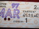 Delcampe - Tickets Ancien / Metropolitain/2émeClasse  / 7 Coupons Mensuels De Carte Orange /1996 - 1997   TCK3 - Europe
