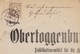 1888  ZIFFER MARKE ALS FRANKATUR AUF OBER - TOGGENBURGER WOCHENBLATT / EBNAT / SEHR SELTEN !!! - Briefe U. Dokumente