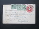 GB 1918 GA Umschlag Mit 3 Zusatzfrankaturen An Das POW Bureau In Bern Zensurbeleg Opened By Censor P.W. 814 - Storia Postale