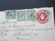 GB 1918 GA Umschlag Mit 3 Zusatzfrankaturen An Das POW Bureau In Bern Zensurbeleg Opened By Censor P.W. 814 - Storia Postale