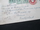 GB 1918 GA Umschlag Mit 3 Zusatzfrankaturen An Das POW Bureau In Bern Zensurbeleg Opened By Censor P.W. 814 - Storia Postale