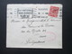 GB 1918 Beleg An Das POW Bureau In Bern Zensurbeleg Roter Ovaler Stempel War Office Postal Censor Und Schweiz Feldpost - Briefe U. Dokumente