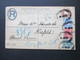 GB 1902 Registered Letter / GA Umschlag  Mit 3 Zusatzfrankaturen / Vierfarben Frankatur! London- Crefeld - Storia Postale