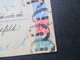 GB 1902 Registered Letter / GA Umschlag  Mit 3 Zusatzfrankaturen / Vierfarben Frankatur! London- Crefeld - Storia Postale