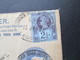GB 1894 Registered Letter / GA Umschlag Zusatzfrankatur Nr. 93! London- Crefeld Inland Registration Ins Ausland Gelaufen - Covers & Documents