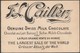 Luzern - Kapellbrücke - Cailler's Milk Chocolate, C.1905-10 - Trade Card - Sonstige & Ohne Zuordnung