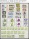 SAMMLUNGEN **,o , In Den Hauptnummern Recht Komplette Sammlung Bundesrepublik Von 1970-91, Jeweils Postfrisch Und Gestem - Used Stamps