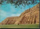 °°° 18647 - EGYPT - ABU SIMBEL - GENERAL VIEW - With Stamps °°° - Temples D'Abou Simbel