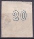 GREECE 1875-80 Large Hermes Head On Cream Paper 20 L Blue H 51 B - Gebruikt