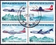 PAPUA & NEW GUINEA 1970 Australian & New Guinea Air Service Block Of 4 SG177/180 Used - Papua New Guinea