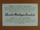 Chocolat Martougin (11 Cm X 7 Cm) Dynastie Belge Albert Ier Roi Des Belges /15/ - Autres & Non Classés