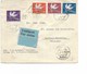 SH 0336. N° Yv. 175/178 TALLIN 9.X.40 S/Lettre AVION V. IXELLES/BRUXELLES. Arr. 18.I.41. Censure Allemande - Estland