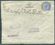 GB London, Hadji Ali Akbar & Sons Cover - Shiraz Persia Via Brindisi, Bouchir - Storia Postale