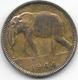 Belgium Congo 1 Franc  1944   Km 26  Vf - 1934-1945: Leopold III