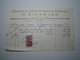 1937 BELFORT G. LIENHARD TAILLEUR DE PIERRES Creusement Des Fosses Dans Les Cimetières Timbre Fiscal DA 50 Centimes - 1900 – 1949