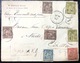 Lettre Chargé En VD De 3500FR Tarif 3fr 65c Quadricolore ! Sage N°81, 82 X2 , 90 & 97 X3 De Paris Pour Nuits RRR ! - 1898-1900 Sage (Type III)