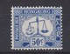 HONG KONG 1947 50c POSTAGE DUE SG D12 WATERMARK MULTIPLE SCRIPT CA LIGHTLY MOUNTED MINT TOP VALUE OF THE SET Cat £75 - Impuestos