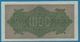 DEUTSCHES REICH 1000 Mark Code DV  	15.09.1922	# Mb 506693  P# 76g - 1000 Mark