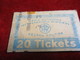 BUS/ 3  Tickets Anciens Usagés/RATP/Bleu /Code X  /Série A Vers 1950 - 1970            TCK135 - Europe