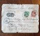 Lettre + Enveloppe " ASSURÉ " Brasserie JEAN MOTTIN 1150 Fr-   HANNUT  16/01/1896  - LILLE Gare - - Autres & Non Classés