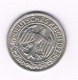 50 PFENNIG 1928 A   DUITSLAND /1519/ - 50 Rentenpfennig & 50 Reichspfennig