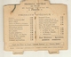 Calendriers 1908 Eaux Minerales Vittel  Phamacie AD THUAU Faubourg St Michel ANGERS - Petit Format : 1901-20