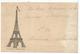 SAGE 10C DAGUIN TRACES DU PISTON PARIS EXPOSITION UNIVelle 31 OCT 1889 CARTE RARE E HANAU TOUR EIFFEL - 1877-1920: Semi-Moderne