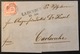 Allemagne Bade Lettre N°17 3kr Rose Obl Cachet Cerclé 84 Et Griffre Lineaire Ladenbur 18 Janv Pour Carlsruhe Superbe ! - Cartas & Documentos