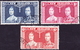 NEW ZEALAND 1937 KGVI 1d, 2½d & 6d Coronation Set SG699/701 FU - Used Stamps