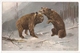 AN 1118, OLD FANTASY POSTCARD ,  FINE ART , PAINTINGS , BEARS , Signed AUGUST MUELLER - Ours