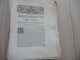 Déclaration Du Roi 24/08/1780 Abolition De La Question Préparatoire - Décrets & Lois