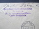 Delcampe - Böhmen Und Mähren 1942 MiF Einschreiben / Durch Eilboten Spesne Zweisprachiger R-Zettel Budweis 1 Ceske Budejovice 1 - Storia Postale