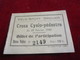 Billet De Participation/ Cross  Cyclo-Pédestre / Vélo-Sport Drouais / DREUX / 1948   TCK173 - Cyclisme