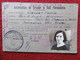 CARTE AUTORISATION DE CIRCULER LA NUIT PERMANENTE JOURNALIER SNCF MIRAMAS CACHET ALLEMAND 1943 - Historische Dokumente