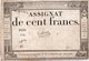 FRANCIA  ASSIGNAT 100 FRANCS 1795 P-A 78 - ...-1889 Francs Im 19. Jh.