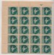 Block Of 20, 1np, Oveperprint Of 'Vietnam' On Map Series, Watermark Ashokan, India MNH 1963 - Franchigia Militare