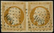 O FRANCE - Poste - 9, En Paire, Oblitération PC "1085", Belles Marges: 10c. Bistre-jaune - 1849-1850 Ceres