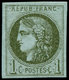 * FRANCE - Poste - 39B, Report II: 1c. Olive - 1849-1850 Cérès