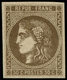 ** FRANCE - Poste - 47, Signé Calves Et Miro: 30c. Brun - 1849-1850 Cérès